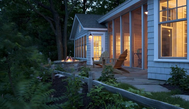 Cape Cod Meets Up North in this Gull Lake Retreat in Lake Shore