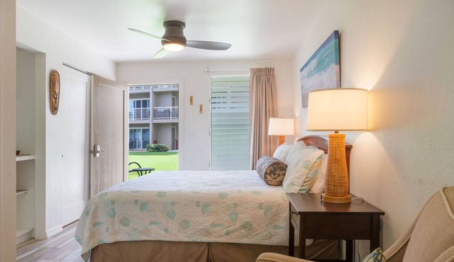 Comfortable Kapaa Studio with Pool, Walk to Beaches & Dining (112-S)