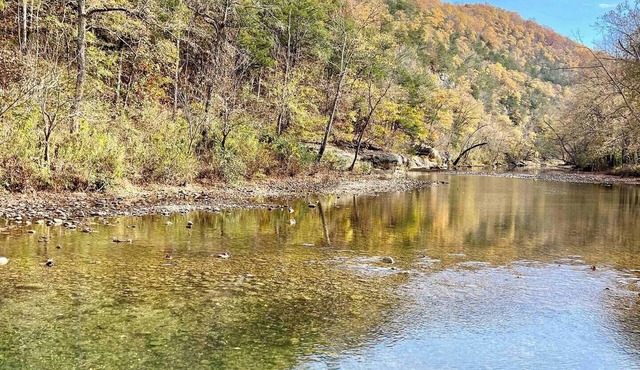 Escape to a peaceful Ozarks cabin near the Buffalo National River, perfect for couples and small families. Enjoy mountain views, a cozy private setting, and easy access to hiking trails, waterfalls, and Eureka Springs. in Compton