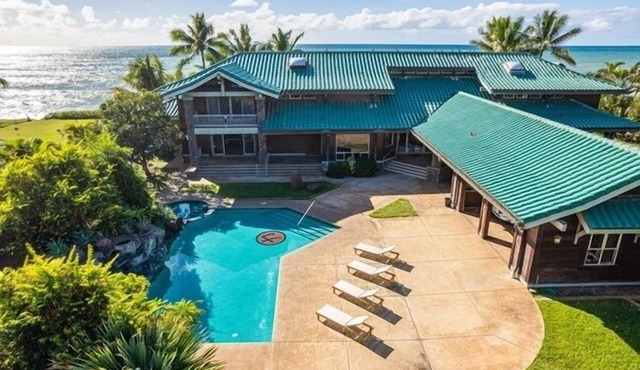 Hale Konishiki 4-Bed: Luxury 4BR Oceanfront Home w/Private Pool, Beach Access
