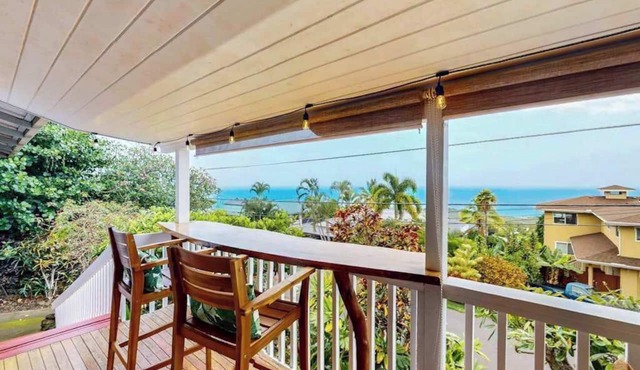Kona Home with Ocean Views, Lanai, Private Gazebo & Firepit