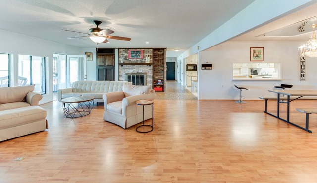 Lake front property with a jaw dropping view in every room.