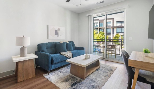 Landing | Modern 1BD, Courtyard, Yoga Studio