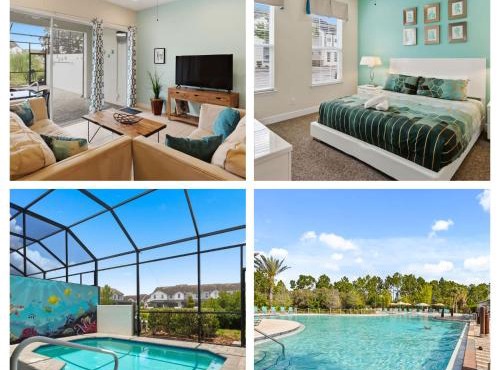 New Sunset Splash Retreat - Private Pool - Resort Fun Near Disney