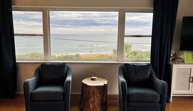 Ocean View from Every Room at Breakers Beachside Bungalow! 2 bed/2 bath in Ormond Beach