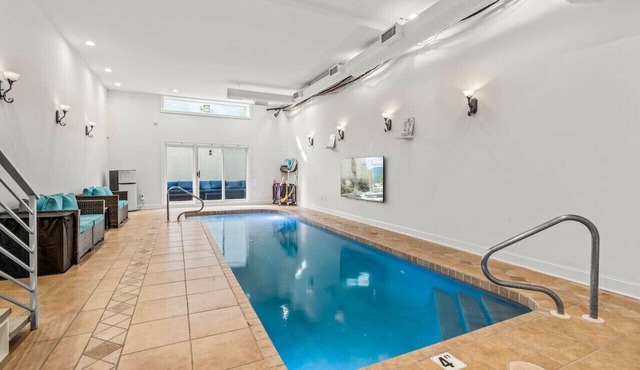 Rare Indoor Heated Pool + Philly Rooftop Deck