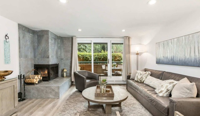 Riverfront Designer 2 BR, Walk to Gondola! in Aspen