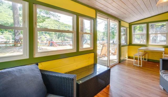 Riverfront Hadley Getaway w/ Fire Pit & Boat Dock! in Hadley