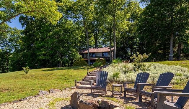 Rustic Log Cabin Near Todd with Hot Tub, Fire Pit & Mountain Views