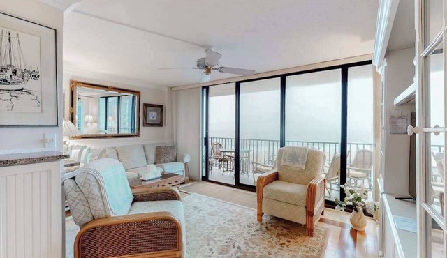Sea Colony 5th-floor ocean-view condo with sauna, pool, hot tub, & basketball