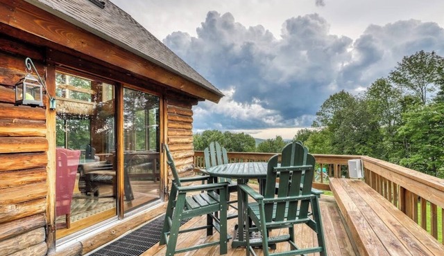 Secluded Cabin w/Private Hot Tub, Pond, Fire Pit, Free WiFi, Close to Skiing in Andover