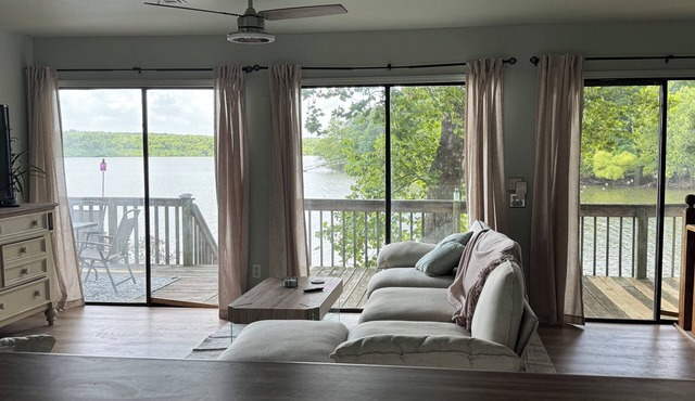 Serene lakefront 3 bed 2 bath with gorgeous views and private dock
