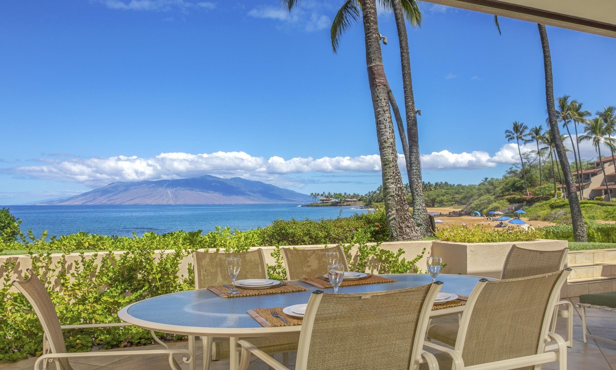 Wailea Condo | Makena Surf E103 | Ground-Floor Oceanfront Front-Row with Direct Beach Access