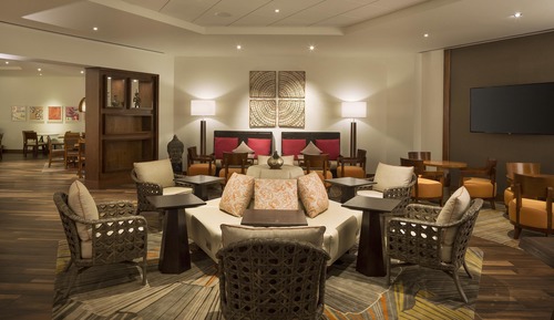 Club Room, 2 Queen Beds, Club Lounge Access, Partial Ocean View