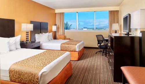 Double Tower Room with Two Double Beds and Roll-In Shower - Disability Access/Non-Smoking