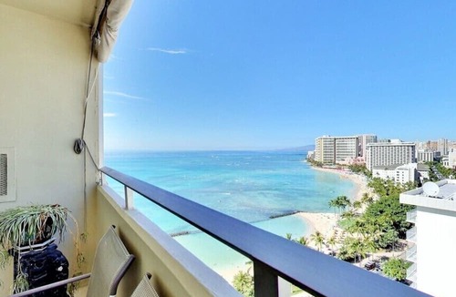 Waikiki Condo | Large 1BR/1BA with SPACIOUS Lanai! Right by Waikiki Beach!