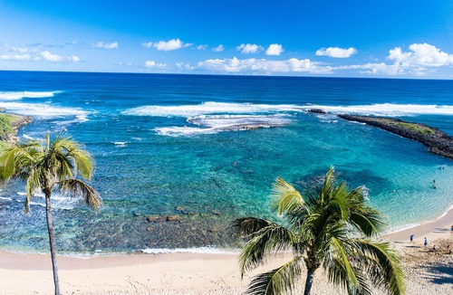 Kahuku Apartment | SUMMER REDUCED! Villa 105, KING bed, Ocean View Turtle Bay