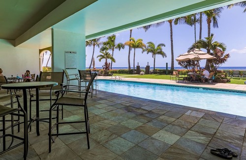 Historic Lahaina Front Street Condo | Peaceful Oceanfront Studio 423 LS
