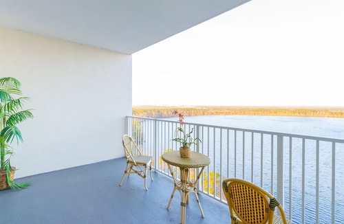 Florida Central Atlantic Coast Condo | Sensational Water View 1 Mile to Disney Newly Renovated Superb Location