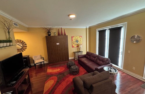 Fayetteville Condo | 6th Floor Condo in The Dickson with View of Old Main