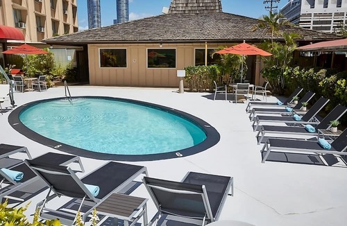 Ala Moana Hotel | City View King, Poolside Comfort, Peaceful Waterfall Views, Near Waikiki Beach