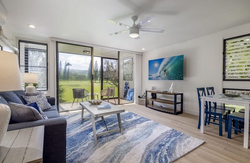 Kahuku Condo | Kuilima Collection 146, 1 bed w/Covered Lanai Renovated AC, Golf Course Views