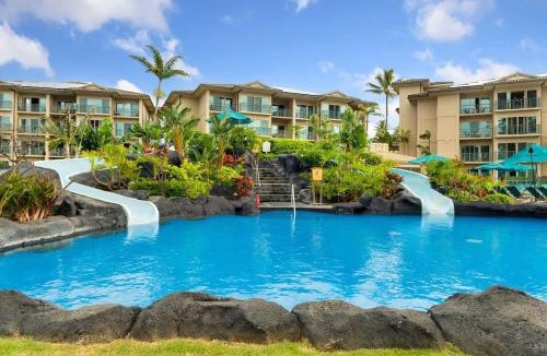 Wailua House | Waipouli G203 Beachfront Resort Pool Slides & AC