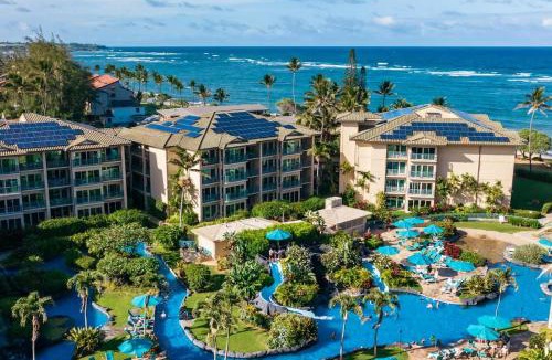 Wailua House | Waipouli G203 Beachfront Resort Pool Slides & AC
