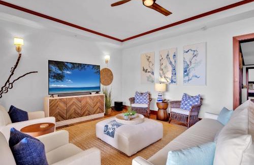 Montage Kapalua Bay Apartment | The Resort at Kapalua Bay Oceanfront 3 BR Sleeps 10 Luxury Resort Living Complimentary Car with 6 Nights MON-6302 by KBM
