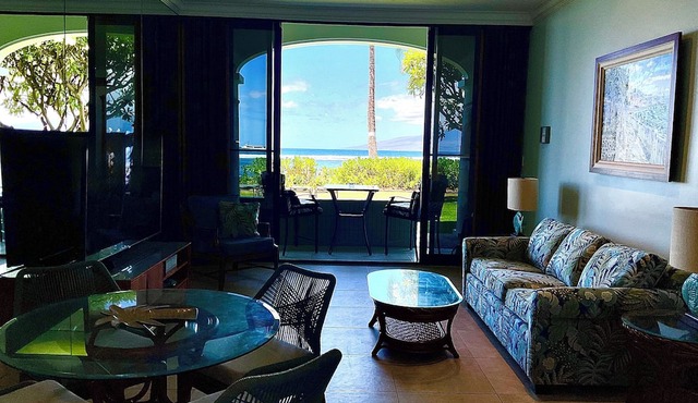 MAUI LAHAINA SHORES 1 BEDnBEACH & OCEAN FRONT GROUND-FLOOR nNO RESORT-CLEAN FEE