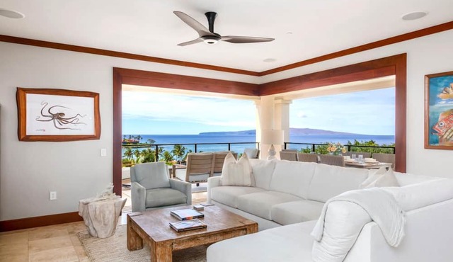 Wailea Beach | Oceanfront 3 BR, Sleeps 6 | Car Incl. w/6+ Nights | WBV-PH412 by KBM